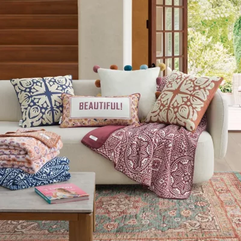 Jenny Martinez Sonora Medallion Reversible Coco Plush Throw