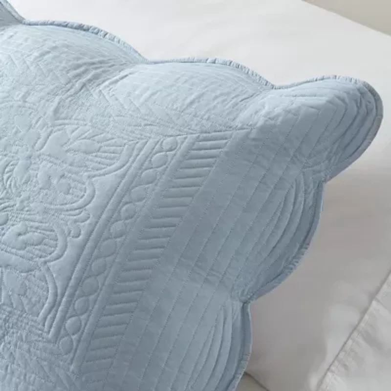 Madison Park Marino 3-Pc Reversible Scalloped Edge Quilt Set