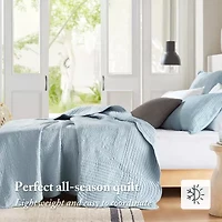 Madison Park Marino 3-Pc Reversible Scalloped Edge Quilt Set