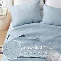 Madison Park Marino 3-Pc Reversible Scalloped Edge Quilt Set