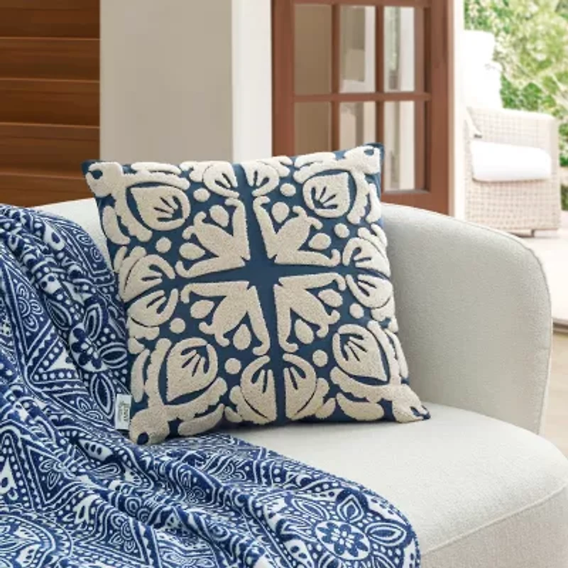 Jenny Martinez Niki Square Throw Pillow