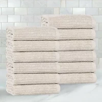 SUPERIOR® Destin Collection | 80% Cotton 20% Viscose 12-pc. Quick Dry Washcloth
