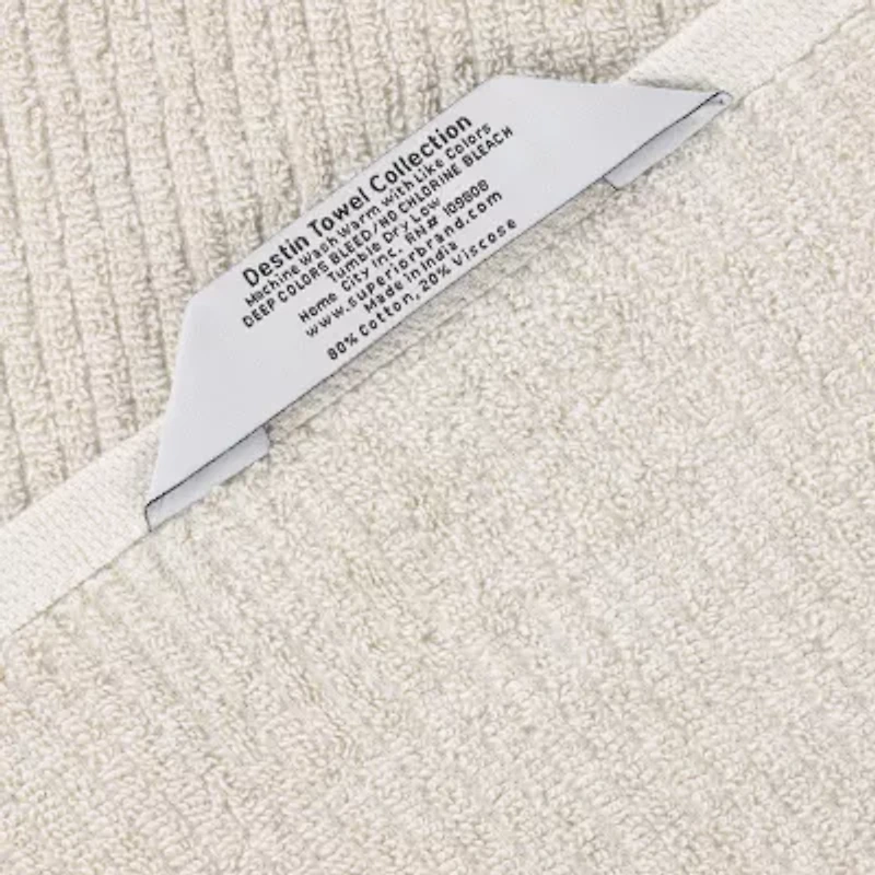 SUPERIOR® Destin Collection | 80% Cotton 20% Viscose 2-pc. Bath Sheet