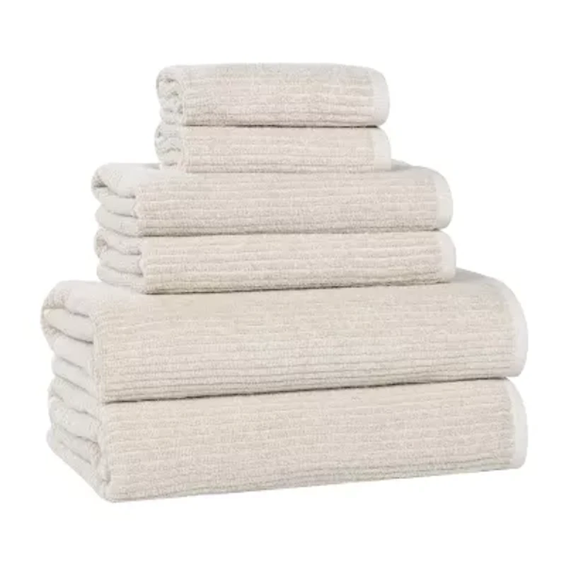 SUPERIOR® Destin Collection | 80% Cotton 20% Viscose 6-pc. Quick Dry Bath Towel Set