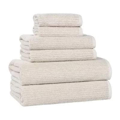SUPERIOR® Destin Collection | 80% Cotton 20% Viscose 6-pc. Quick Dry Bath Towel Set