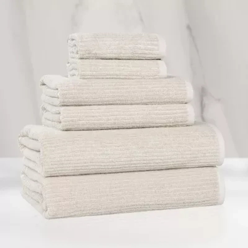 SUPERIOR® Destin Collection | 80% Cotton 20% Viscose 6-pc. Quick Dry Bath Towel Set