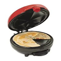 Nostalgia 6-Wedge Electric Quesadilla Maker with Extra Stuffing Latch