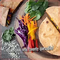 Nostalgia 6-Wedge Electric Quesadilla Maker with Extra Stuffing Latch