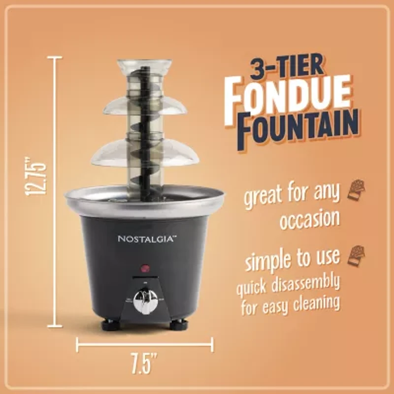 Nostalgia 3-Tier Fondue Fountain