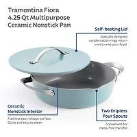 Tramontina Fiora Ceramic 4.25-qt. Saute Pan