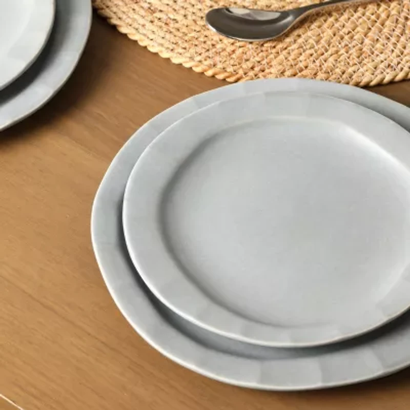 Stone + Lain Oasis 12-pc. Stoneware Dinnerware Set