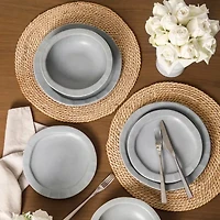 Stone + Lain Oasis 12-pc. Stoneware Dinnerware Set