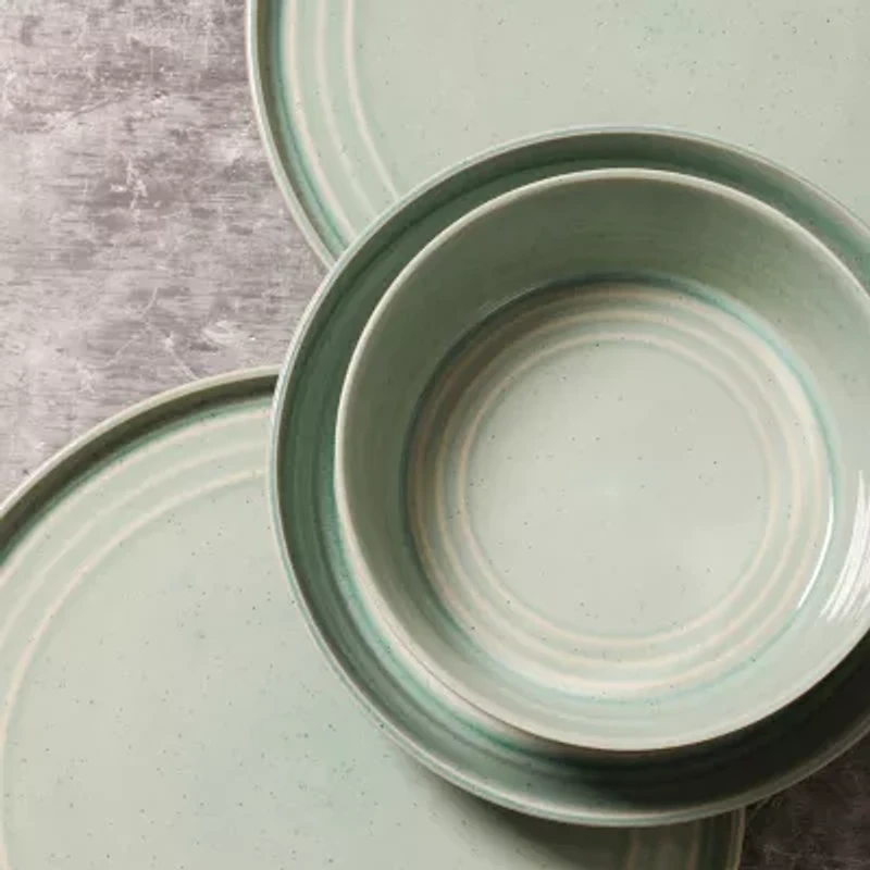 Stone + Lain Claire 24-pc. Stoneware Dinnerware Set