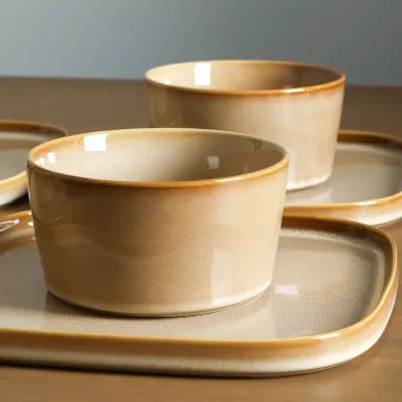 Stone + Lain Cairo 12-pc. Stoneware Dinnerware Set