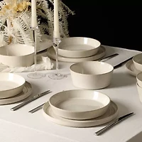 Stone + Lain Claire 8-pc. Stoneware Dinnerware Set