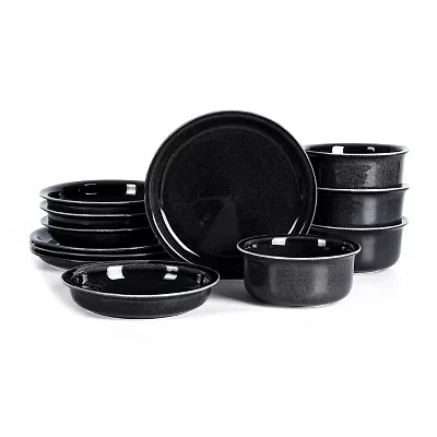 Stone + Lain Slate -pc. Stoneware Dinnerware Set