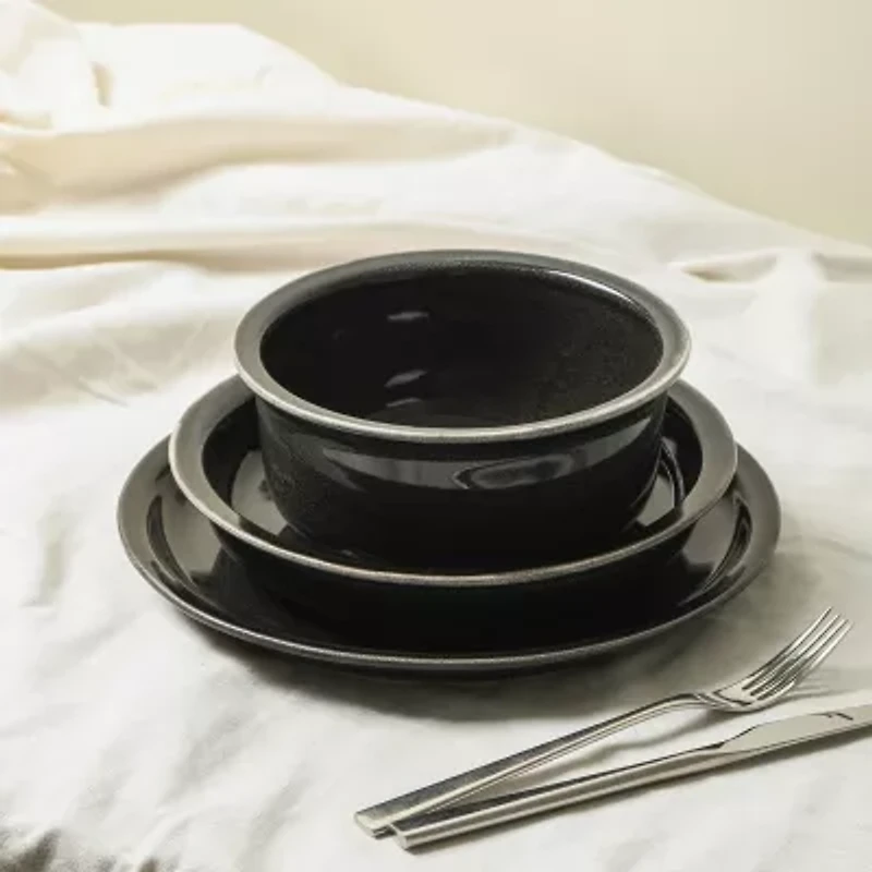 Stone + Lain Slate -pc. Stoneware Dinnerware Set