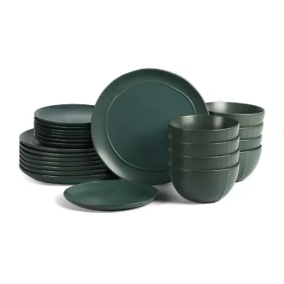 Stone + Lain Infinity 8-pc. Stoneware Dinnerware Set
