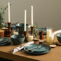 Stone + Lain Infinity 8-pc. Stoneware Dinnerware Set
