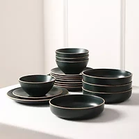 Stone + Lain Lauren -pc. Stoneware Dinnerware Set