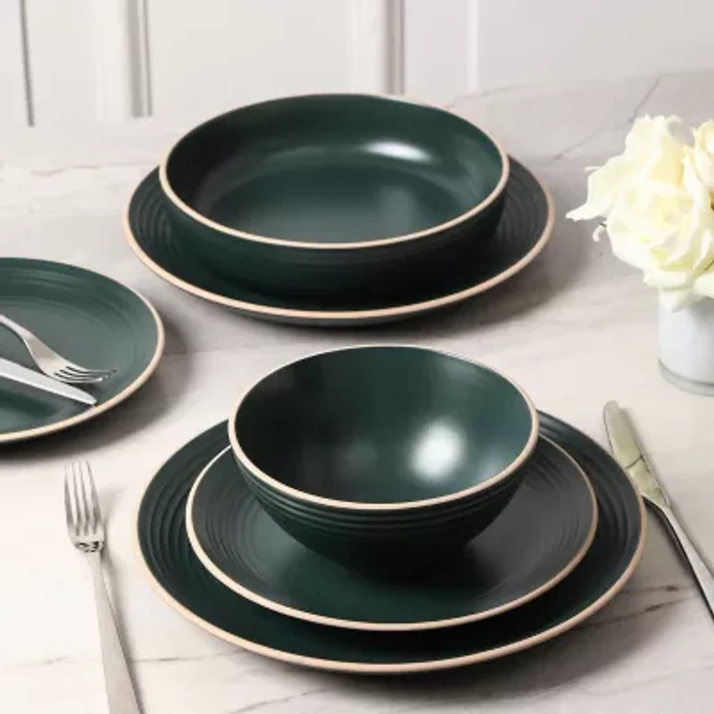 Stone + Lain Lauren -pc. Stoneware Dinnerware Set
