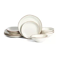 Stone + Lain Nami 12-pc. Stoneware Dinnerware Set