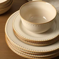 Stone + Lain Comet 4-pc. Stoneware Dinnerware Set