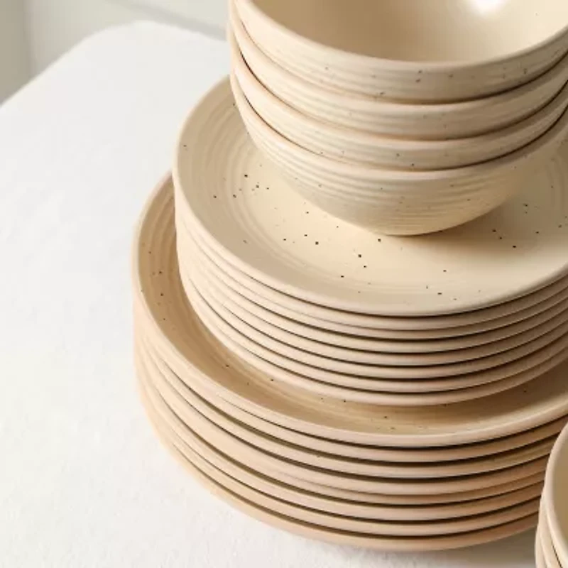 Stone + Lain Lauren -pc. Stoneware Dinnerware Set