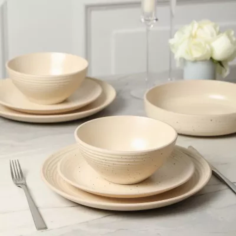 Stone + Lain Lauren -pc. Stoneware Dinnerware Set