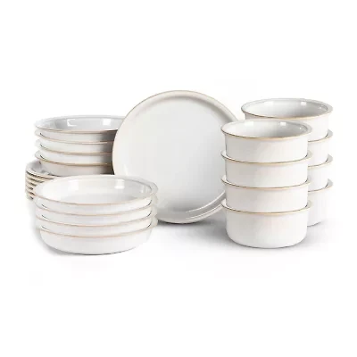 Stone + Lain Slate 8-pc. Stoneware Dinnerware Set