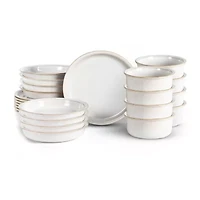 Stone + Lain Slate 8-pc. Stoneware Dinnerware Set