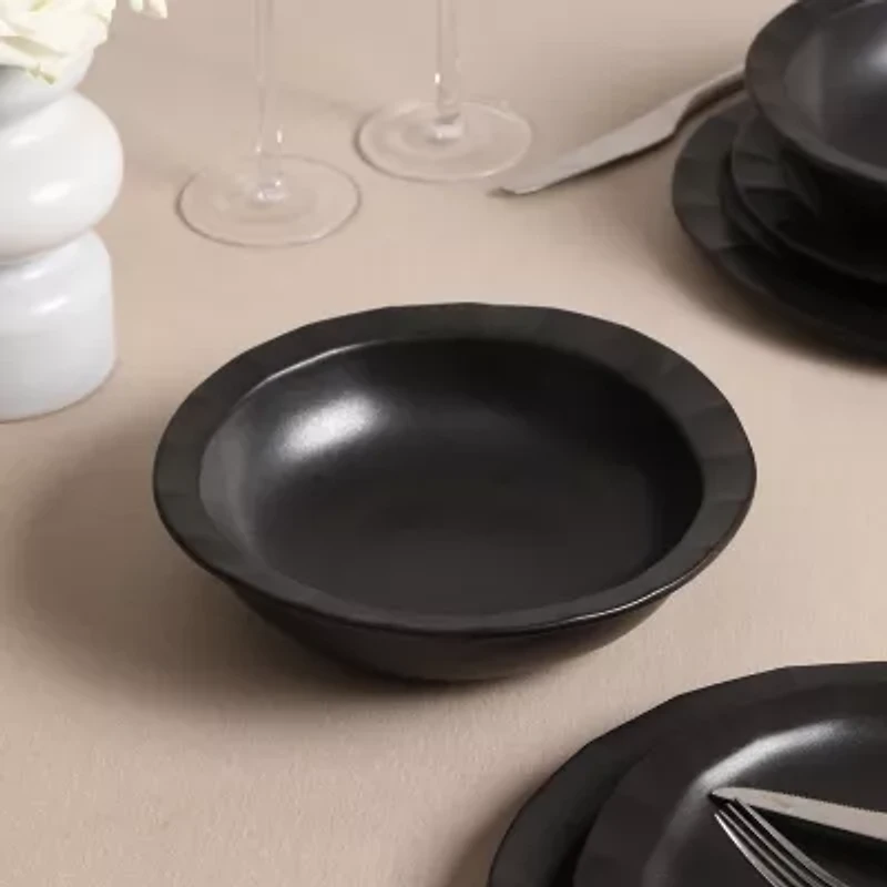 Stone + Lain Oasis 4-pc. Stoneware Pasta Bowl