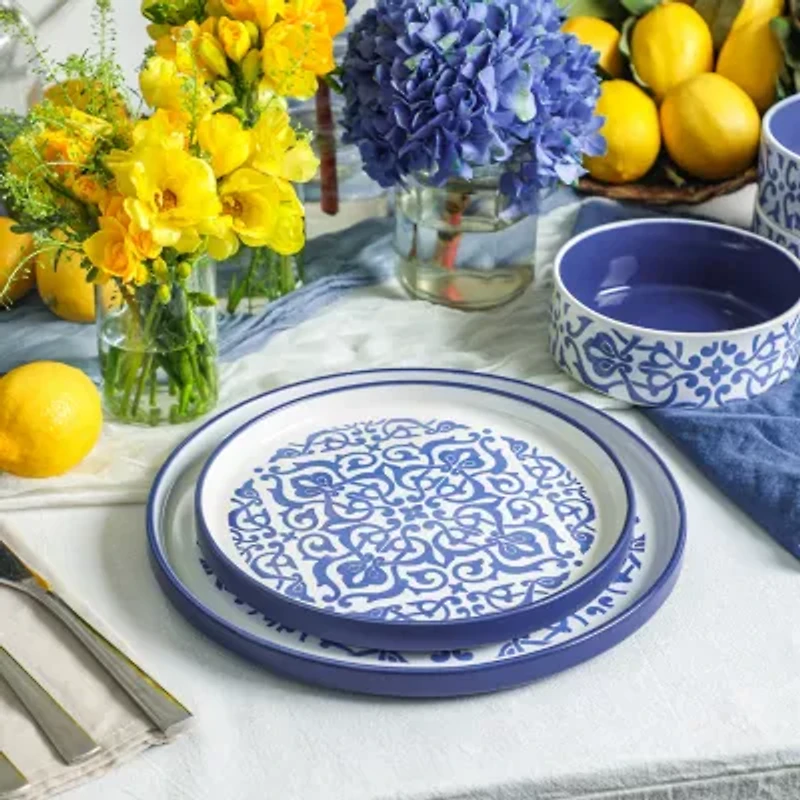 Stone + Lain Tropea 24-pc. Stoneware Dinnerware Set