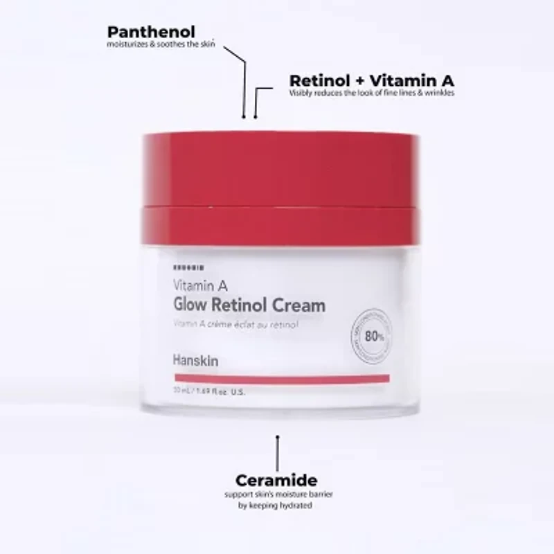 Hanskin Vitamin A Glow Retinol Cream Facial Moisturizer