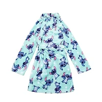 Disney Collection Little & Big Kid Girls Knee Length Long Sleeve Lilo Stitch Robe