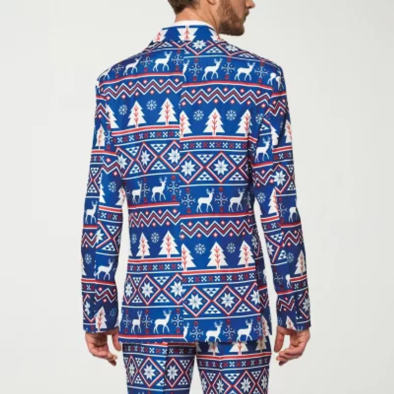 Suitmeister Nordic Christmas Mens Slim Fit Blazer