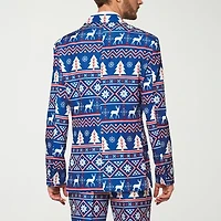 Suitmeister Nordic Christmas Mens Slim Fit Blazer