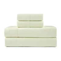 Pointehaven Cotton Brushed 180 Gsm Solid Deep Pocket Sheet Set