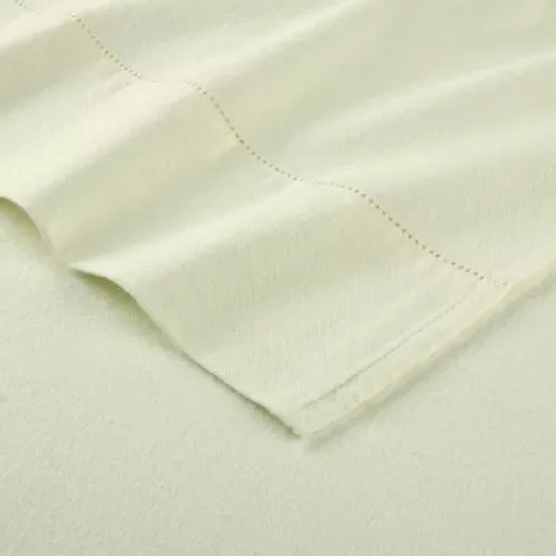Pointehaven Cotton Brushed 180 Gsm Solid Deep Pocket Sheet Set
