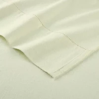 Pointehaven Cotton Brushed 180 Gsm Solid Deep Pocket Sheet Set