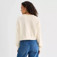 a.n.a Womens Crew Neck Long Sleeve Sweatshirt