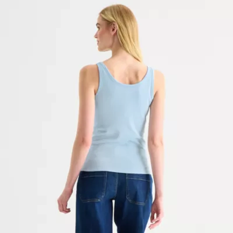 a.n.a Womens U Neck Sleeveless Tank Top