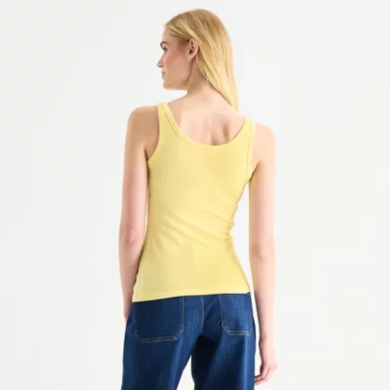 a.n.a Womens U Neck Sleeveless Tank Top