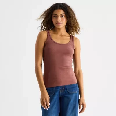 a.n.a Womens U Neck Sleeveless Tank Top