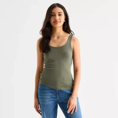 a.n.a Womens U Neck Sleeveless Tank Top