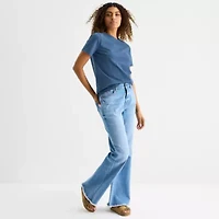 a.n.a Womens Round Neck Short Sleeve T-Shirt