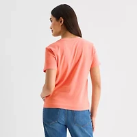 a.n.a Womens V Neck Short Sleeve T-Shirt