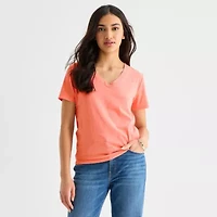 a.n.a Womens V Neck Short Sleeve T-Shirt