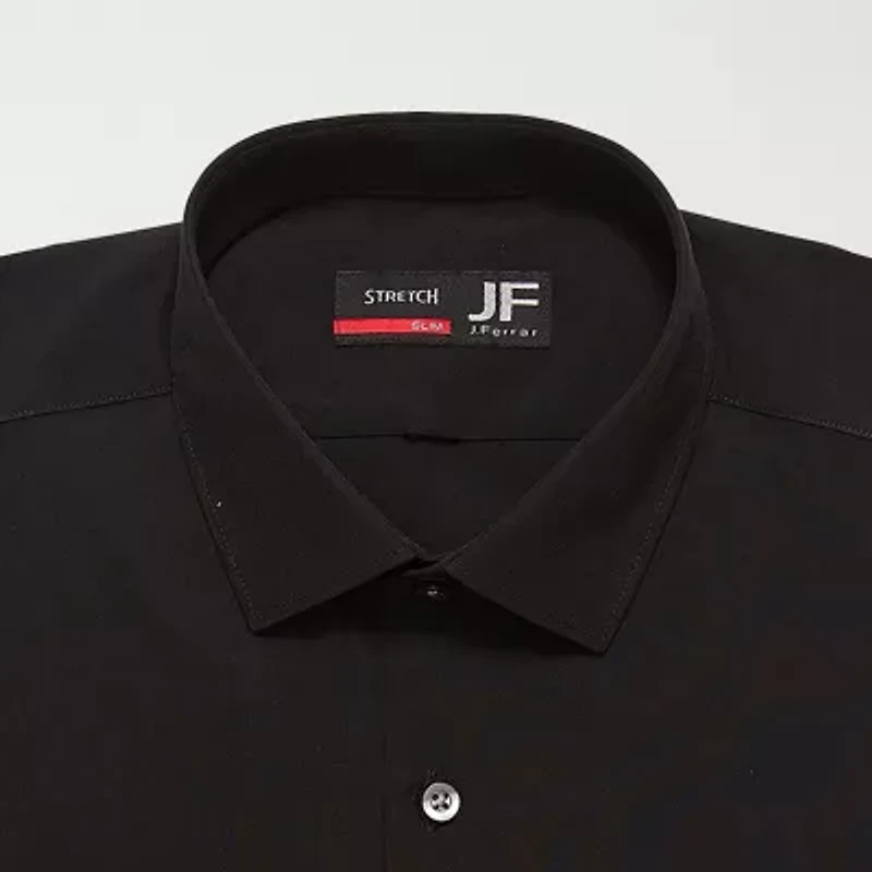 J. Ferrar Super Slim 360 Stretch Performance Mens Fit Fabric Long Sleeve Dress Shirt