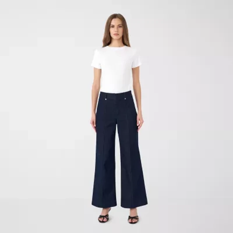 RM Rebecca Minkoff Womens High Rise Wide Leg Jean